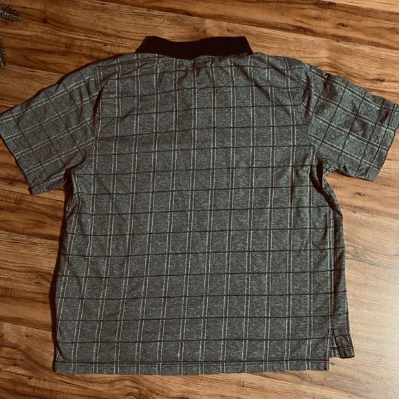 Open Trails Men's Windowpane Pattern Polo Size XXLarge - Picture 3 of 16